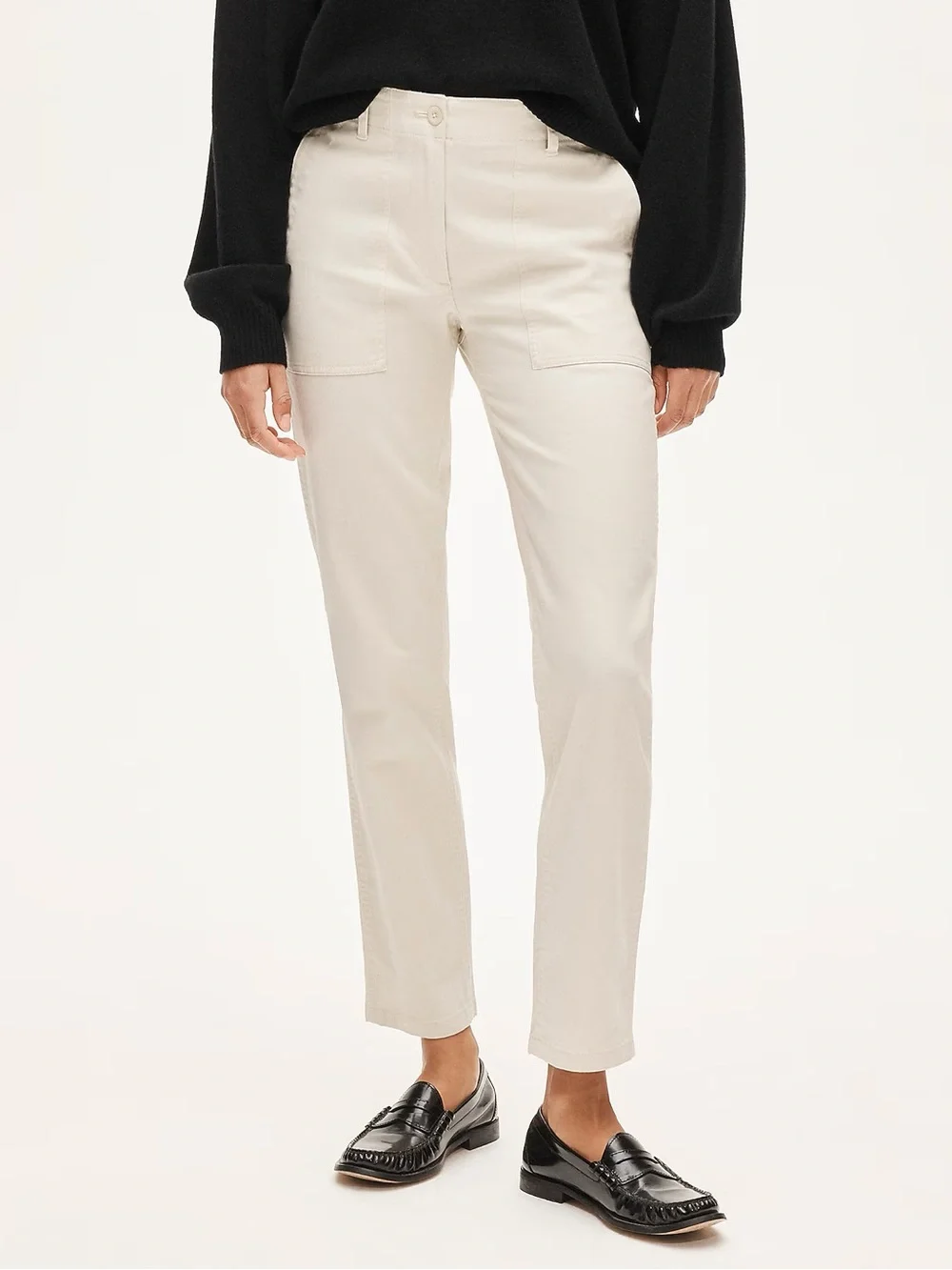 J CREW Tall patch-pocket slim chino pant in Natural Size 8T NWD $98 CS210